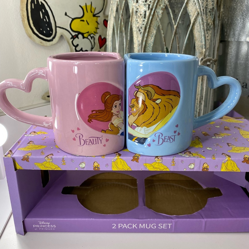 Disney beauty and the Beast 2 Pack Mug Set